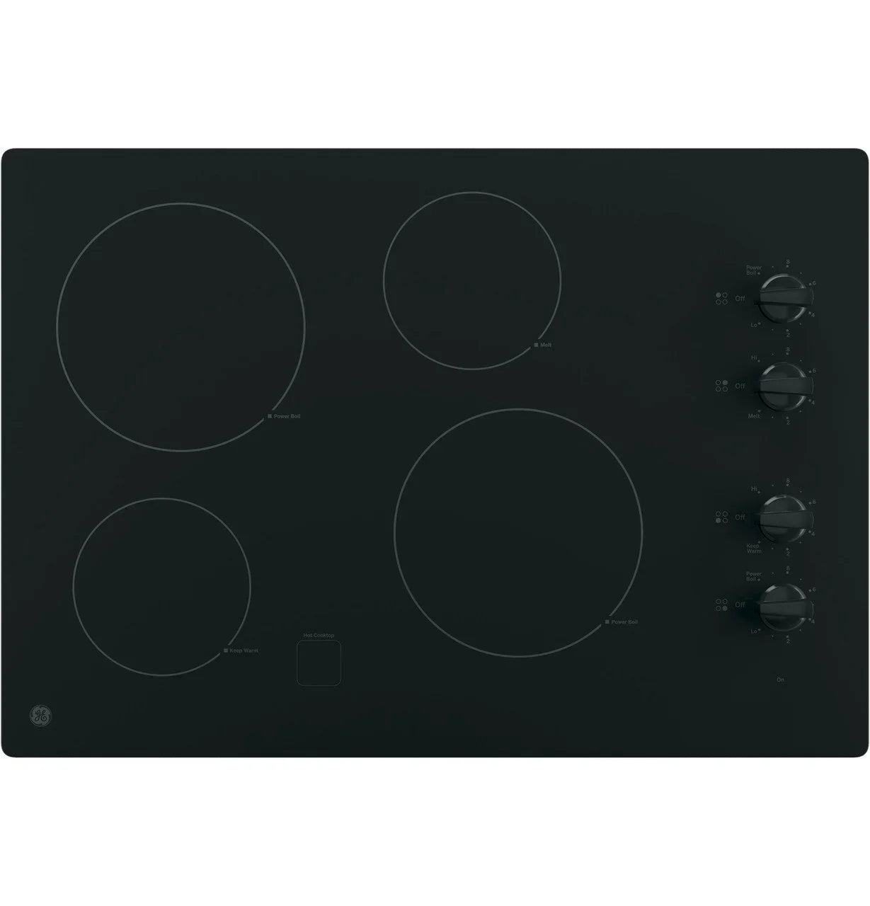 GE 30″ Built-In Knob Control Electric Cooktops JP3030DWBB