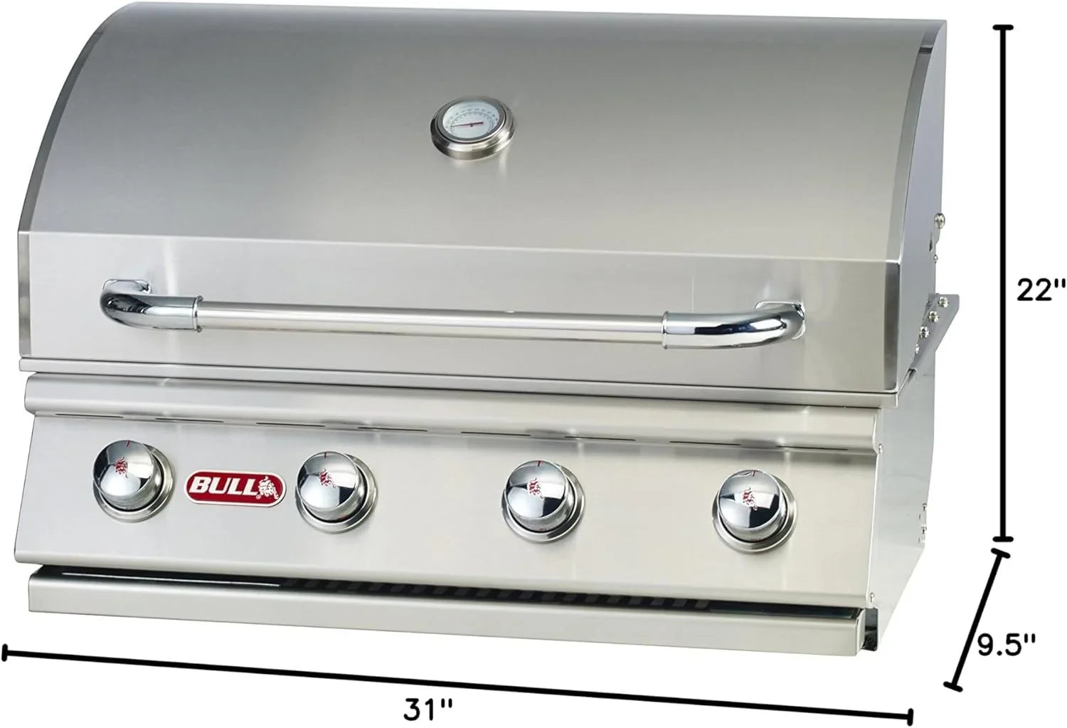 Bull Outlaw 30 inch 4 Burner Built in Natural Gas Grill