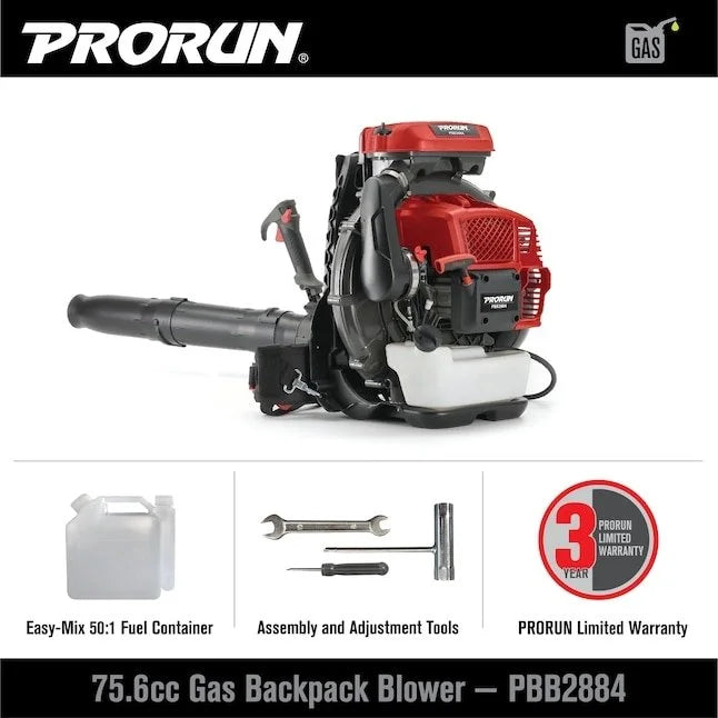 PRORUN PBB2884 Gas Backpacks Leaf Blower