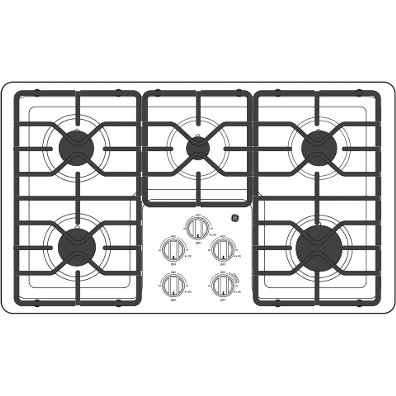 GE 36″ Built-In Gas Cooktops JGP3036SLSS