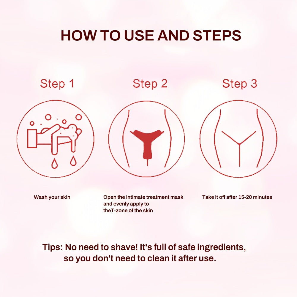 5pcs-Women'S Intimate Care Mask, Contains Vitamin C, Nicotinamide, Tea Tree, for Inner Thigh Skin Moisturized, Deep Moisturizing, for Female Smooth Skin Care