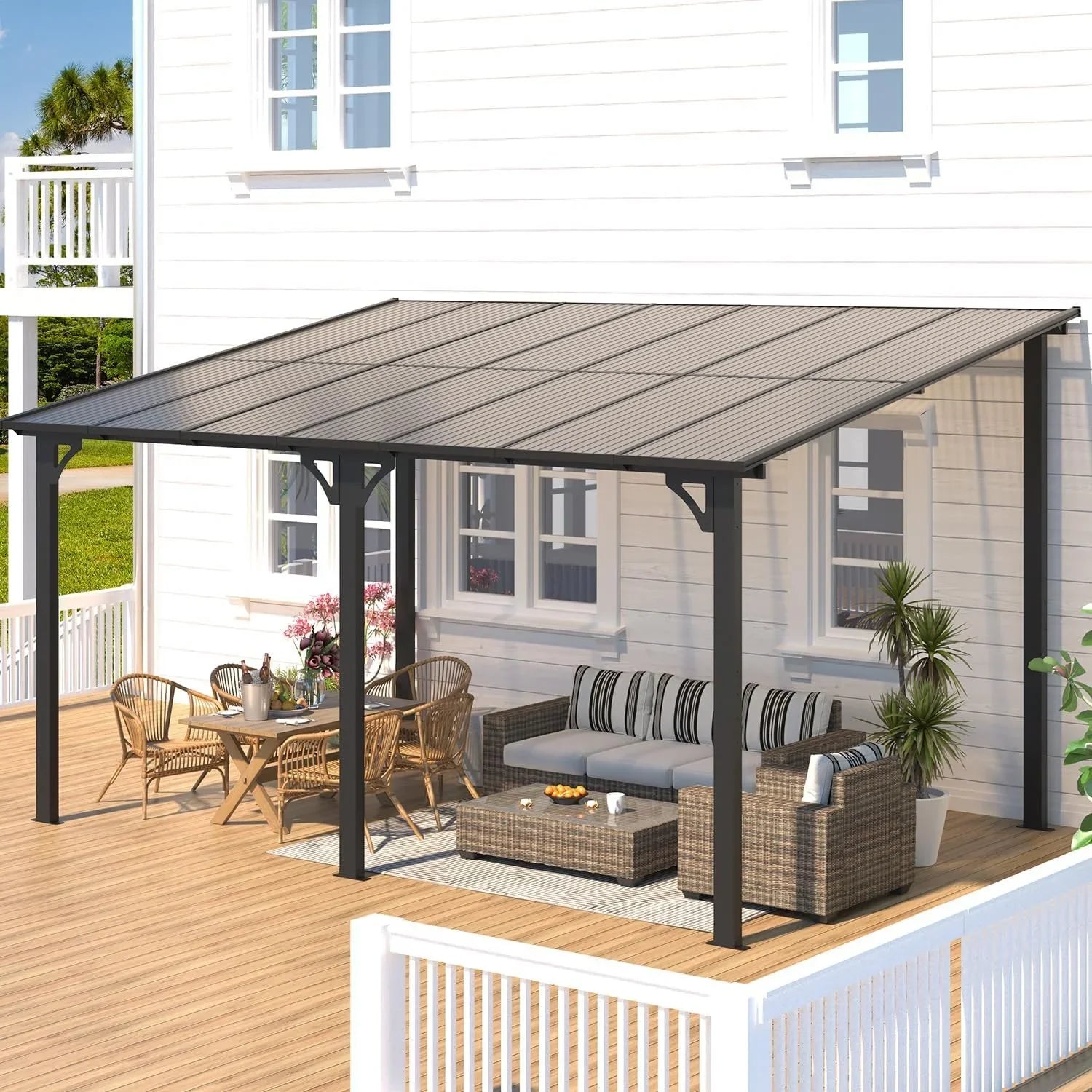 Aecojoy Aluminum Pergola with Canopys