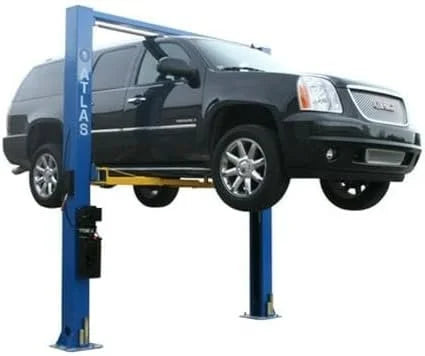 ATLAS Automotive Equipment 9OHSC-SS 2-Post Vehicle Overhead Lift, 11’9” Minimum Ceiling Height, 9,000lb Capacity, Clear Floor, 11’10” Height, 3-Stages Front and 2-Stage Rear Arms, for DIY/Hobbyists