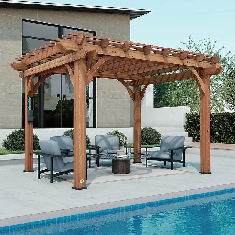 Backyard Discovery 10′ x 12′ Cedar Pergolas