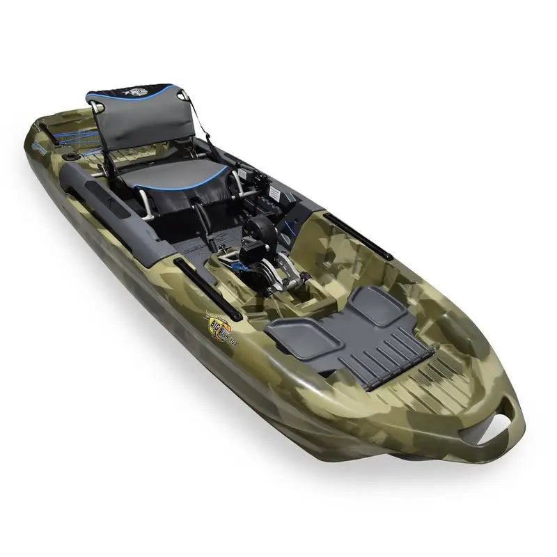 3 Waters Big Fish 108′ Length Urban Camo Pro Fish Pedals Drive Cathedral Hull
