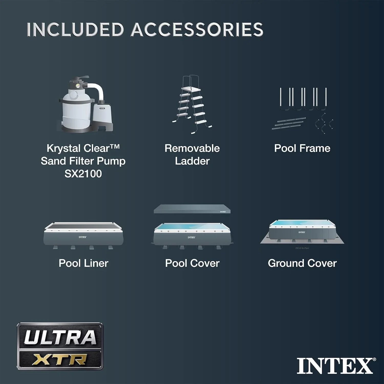 Intex Ultra XTR Rectangular Swimming Pool Set with Pumps