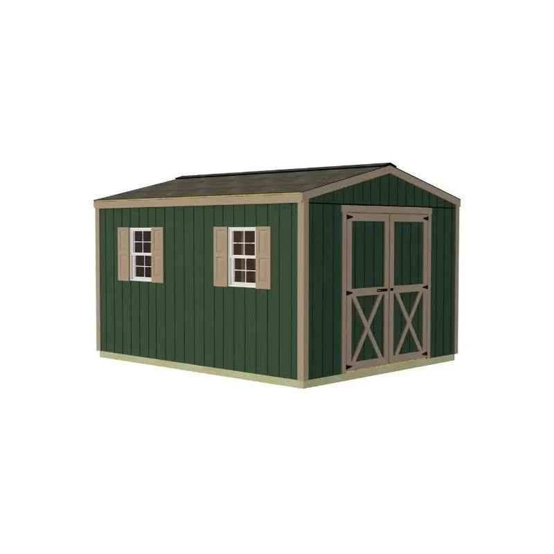 Best Barns Handmade Haven 10×12 Wood Shed Kit – Gable Roof, Eave Doosr (HHAVDE12)