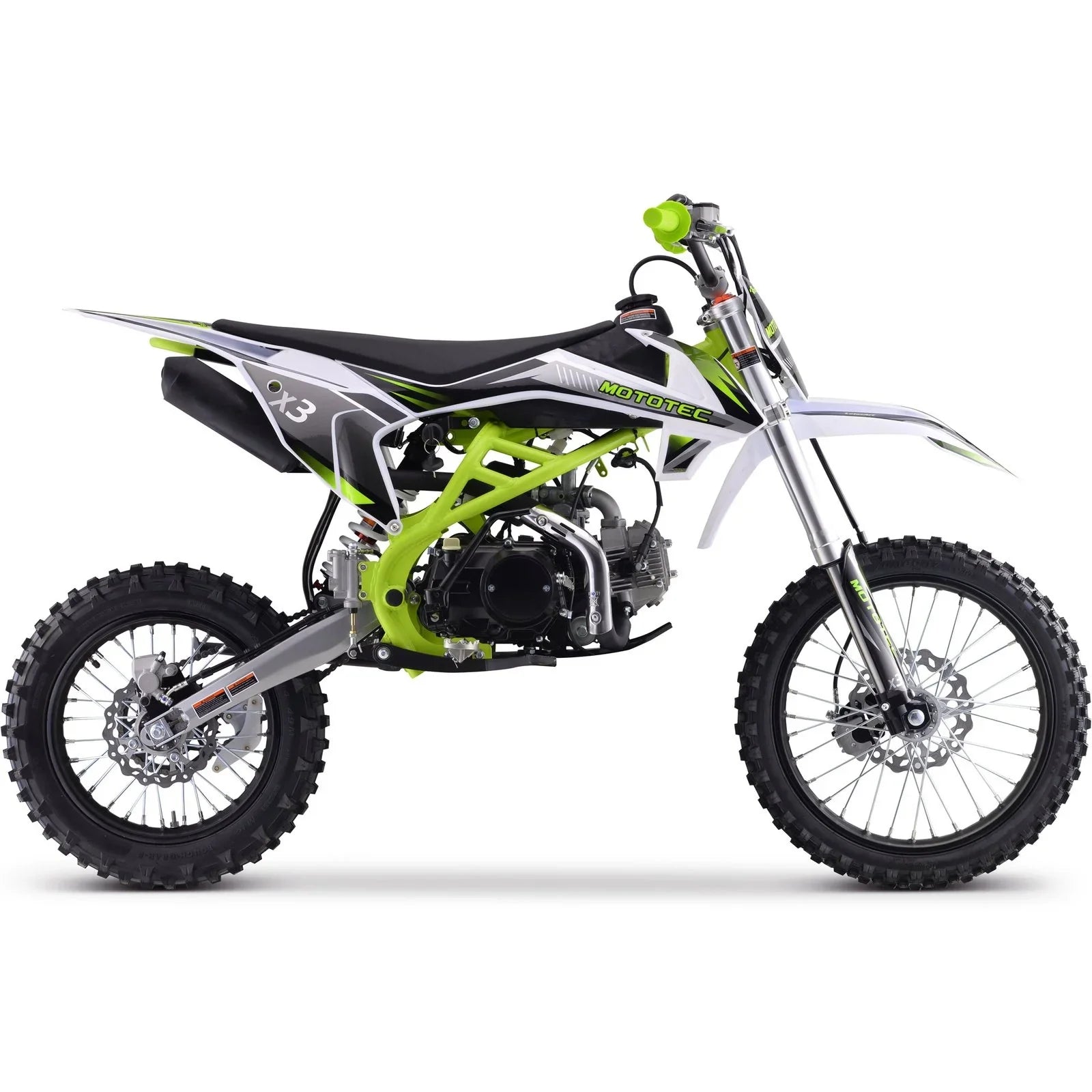 MotoTec X3 125cc 4-Stroke Gas Dirt Bikes