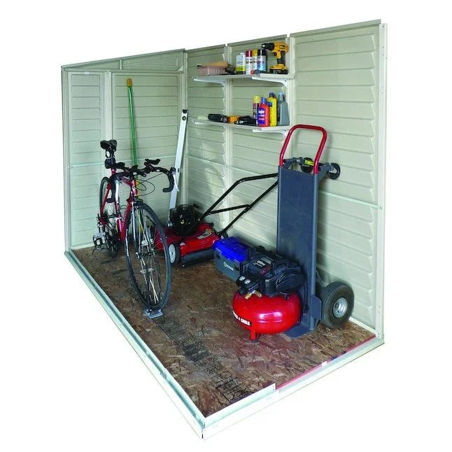 DuraMax Building Products 4-ft x 8-ft Sidemate Off-white Lean-to Vinyl Storage Sheds