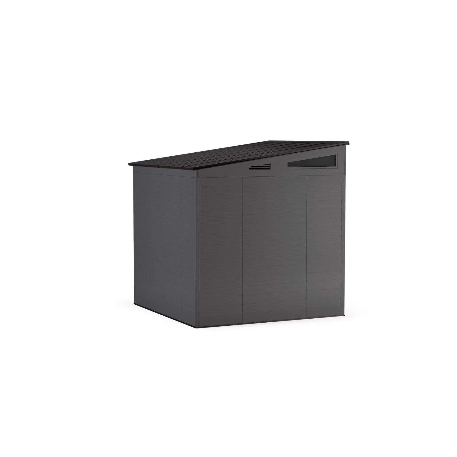 Suncast Modernist 7 ft. x 7 ft. Resin Vertical Pent Storage Shed with Floor Kits
