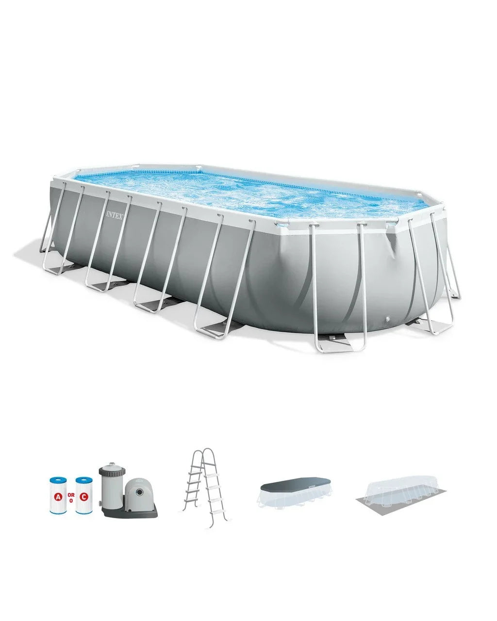 Prism Frame™ 20′ x 10′ x 48″ Oval Above Ground Pool Sets