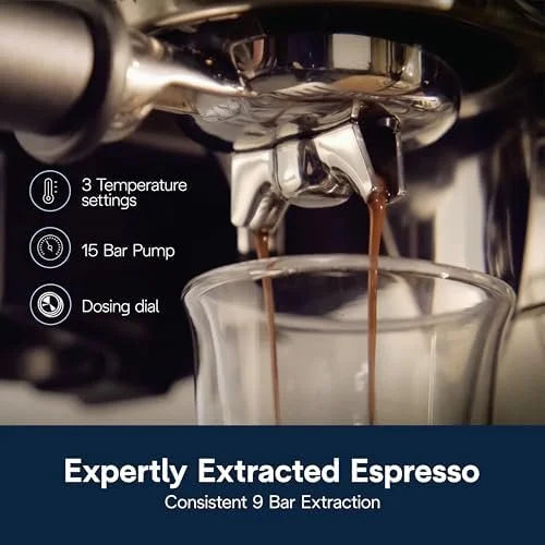 De’Longhi La Specialista Arte Evo Espresso Machine – Compact Cold Brew Coffee Maker with Grinder, Milk Steam Wand/Frother &amp; Tamping Tools – Home Barista Kit for Lattes, Cappuccinos, Iced Coffees