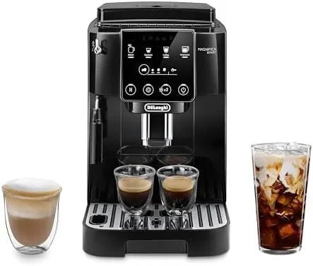 De’Longhi Magnifica Start Automatic Espresso Machine with Manual Milk Frother &amp; Built in Grinder – 3 One-Touch Recipes, Easy-to-Clean, Home Barista Coffee Maker for Lattes, Cappuccino, Iced Coffees