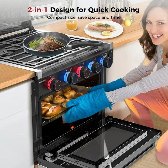 CAMPLUX 2-in-1 RV Propane Oven Stoves
