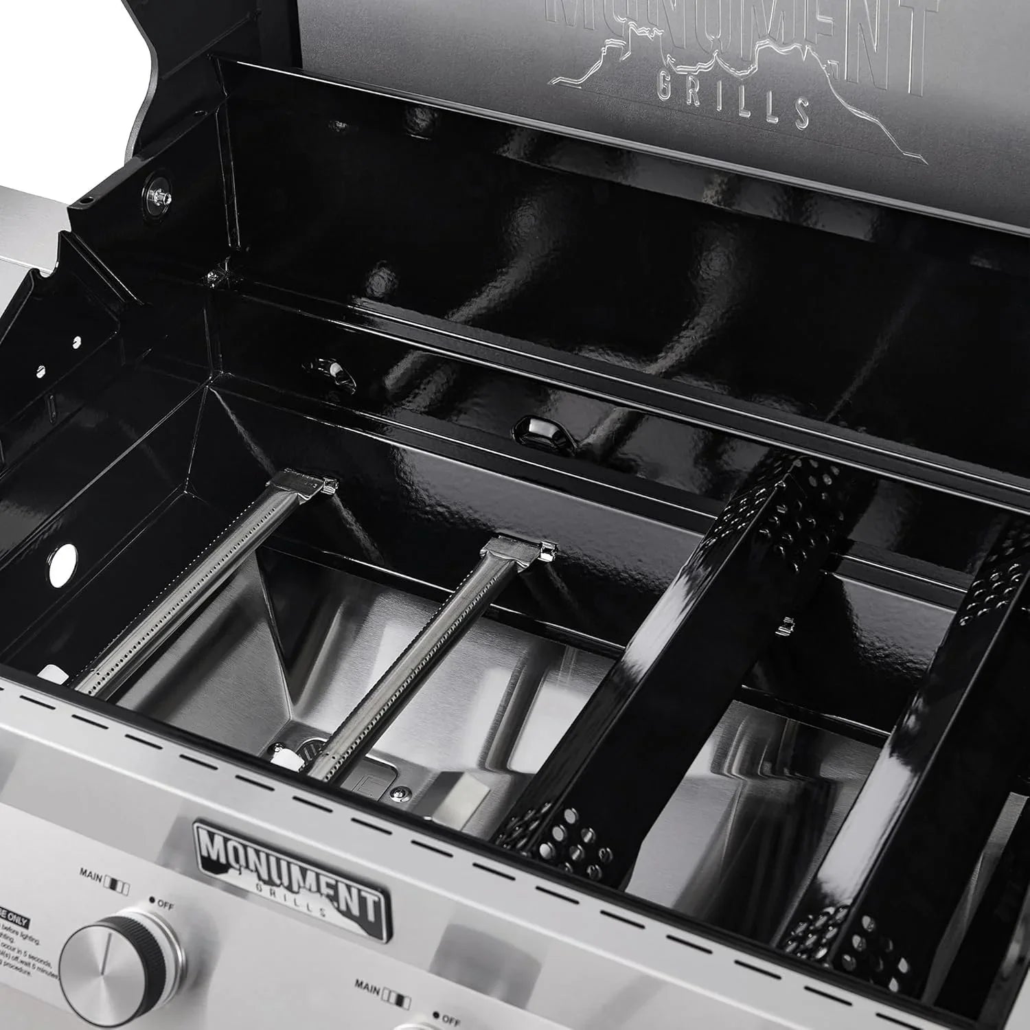 Monument Grills Eminence 405 |Tech Stainless Propane Gas Grills Eminence 405 &amp; Cast Iron Cooking Plate