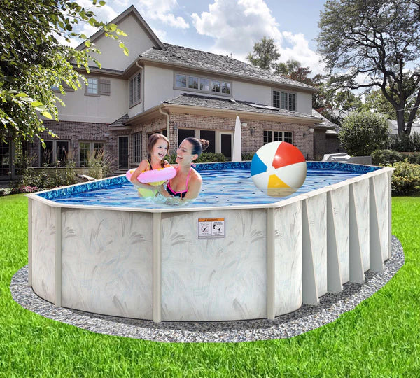 Coastal 5″ Steel Frame Oval Swimming Pool &amp; Bundles