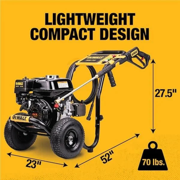 DeWalt 3600 psi 2.5 GPM Cold Water Gas Professional Pressure Washer with Honda GX200 Engines