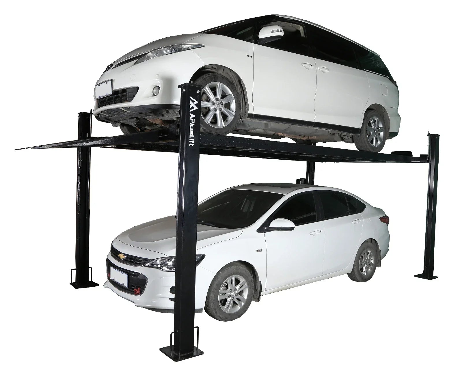 APlusLift HW-8S 8000LB 4-Posts Portable Storage Service Car Lift / 3 Year Warranty