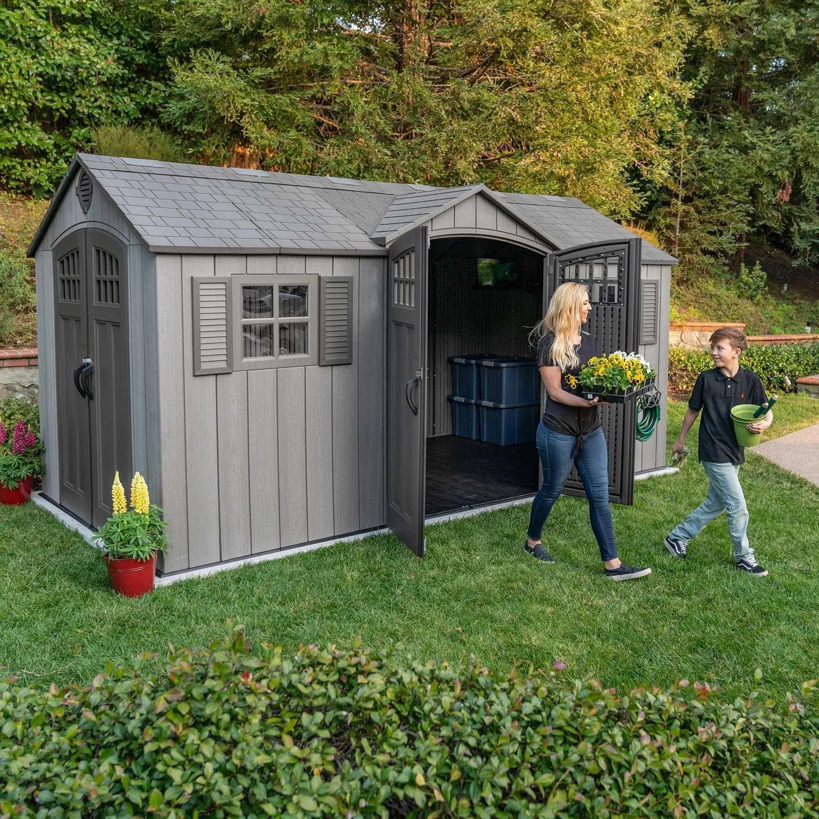 Lifetime 15 Ft X 8 Ft Outdoor Storage Sheds – 60318